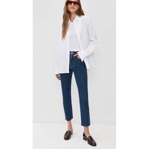 SLVRLAKE London Crop Jeans Straight High Rise Western Hero 32